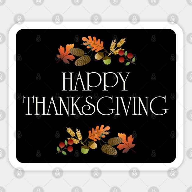 happy  thanksgiving Sticker by busines_night